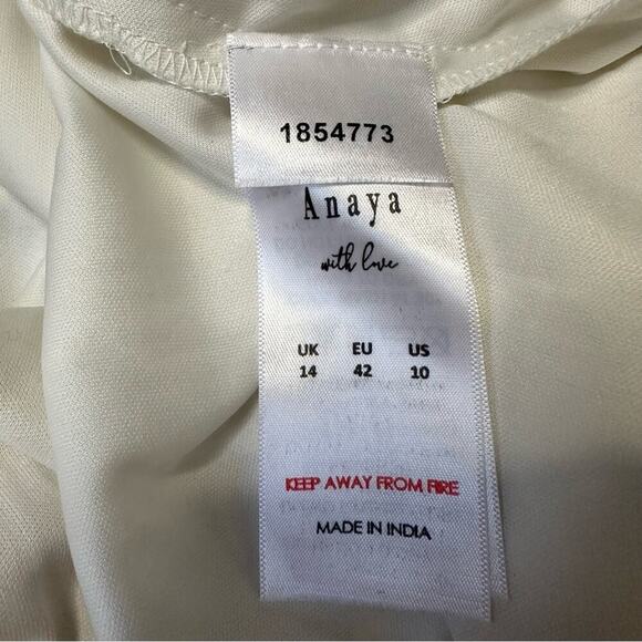 NWT Anaya With Love Maternity Tulle Midaxi Dress in White Size 10 $132 - Picture 12 of 14